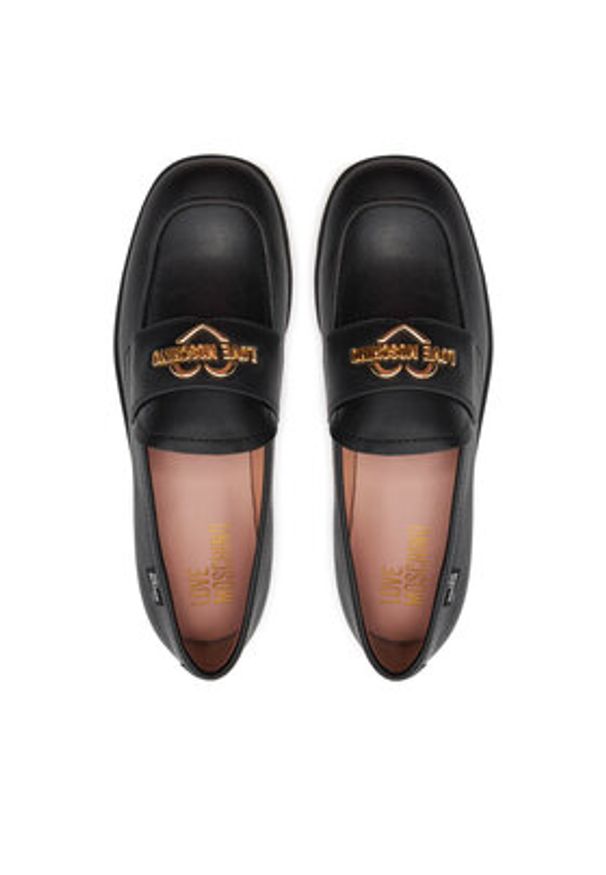 Love Moschino - LOVE MOSCHINO Lordsy JA10162G1IIA0000 Czarny. Kolor: czarny. Materiał: skóra