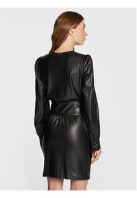 TwinSet - TWINSET Sukienka z imitacji skóry 222TT2010 Czarny Regular Fit. Kolor: czarny. Materiał: skóra #3