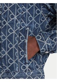 Calvin Klein Jeans Kurtka jeansowa LV04RD767G Niebieski Regular Fit. Kolor: niebieski. Materiał: bawełna