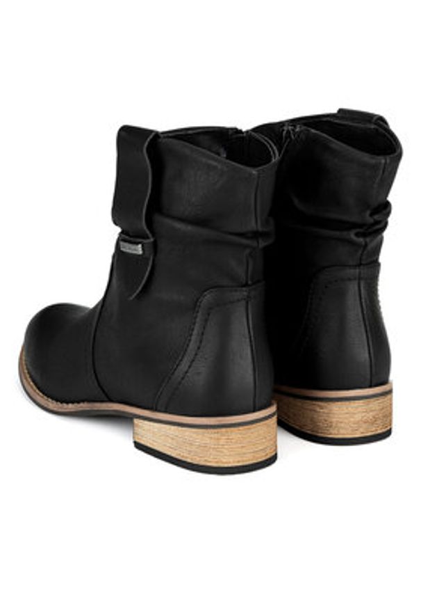 Clara Barson Botki WS23280-01 Czarny. Kolor: czarny. Materiał: materiał