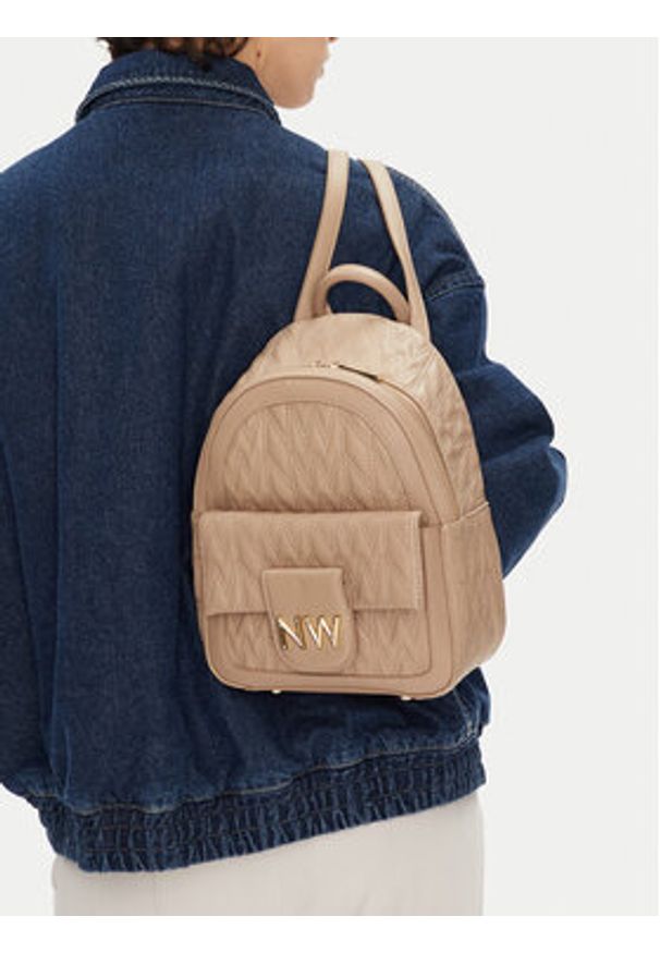 Nine West Plecak CEO-Astoria-Aura-LX10163 Beżowy. Kolor: beżowy. Materiał: materiał, syntetyk