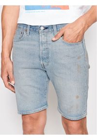 Levi's® Szorty jeansowe 501® Hemmed 36512-0163 Niebieski Regular Fit. Kolor: niebieski. Materiał: jeans, bawełna