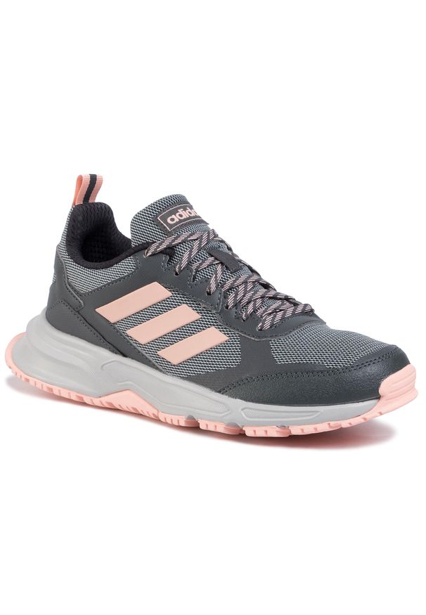 Adidas - Buty adidas Rockadia Trail 3.0 EG2523 Gresix/Glopnk/Gretwo. Kolor: szary. Materiał: materiał