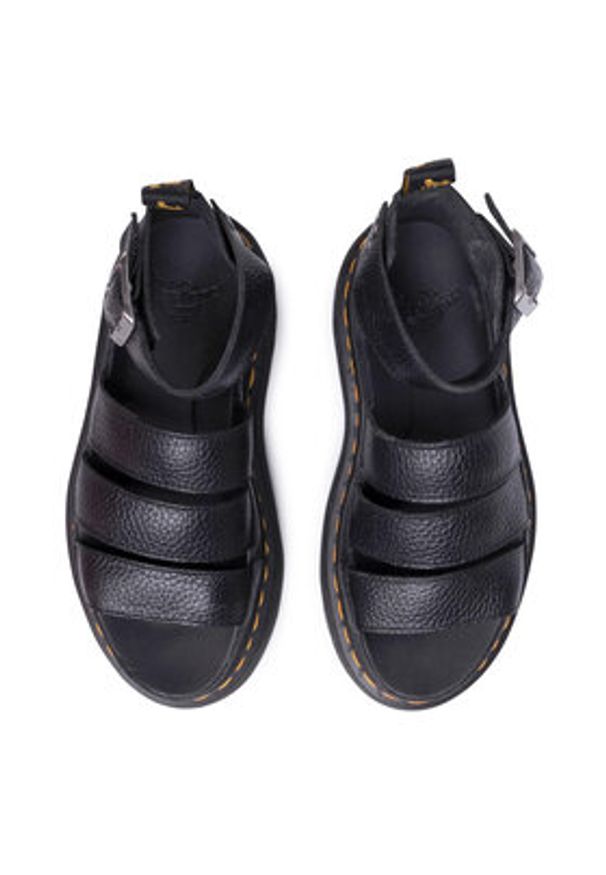 Dr. Martens Sandały Clarissa II Quad 24476001 Czarny. Kolor: czarny. Materiał: skóra