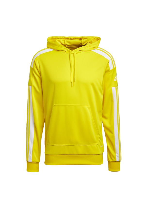 Adidas - Bluza piłkarska męska adidas Squadra 21 Hoodie. Typ kołnierza: kaptur. Kolor: wielokolorowy, żółty, biały. Sport: piłka nożna