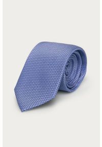 Strellson - Krawat. Kolor: niebieski. Materiał: tkanina, jedwab #1
