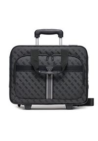 Guess Walizka kabinowa TMNAST P5143 Czarny. Kolor: czarny. Materiał: materiał #8