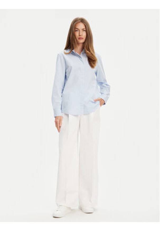 United Colors of Benetton - United Colors Of Benetton Koszula 59T7DQ0BH Błękitny Regular Fit. Kolor: niebieski. Materiał: bawełna