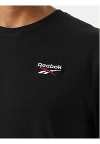 Reebok Longsleeve Feliks RK25738CCM Czarny Regular Fit. Kolor: czarny. Materiał: bawełna. Długość rękawa: długi rękaw #3