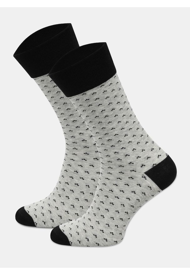 Pako Lorente - PAKO LORENTE - Zestaw skarpet męskich szaro-czarny. Kolor: wielokolorowy, szary, czarny. Materiał: bawełna, poliester, elastan