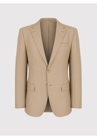 Pako Lorente - PAKO LORENTE – Beżowa garniturowa marynarka męska z wełną. Kolor: beżowy. Materiał: wełna. Styl: elegancki #4
