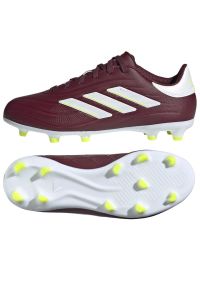 Adidas - Buty piłkarskie adidas Copa Pure.2 League Fg Jr IE7494 czerwone. Zapięcie: sznurówki. Kolor: czerwony. Materiał: guma, syntetyk. Sport: piłka nożna