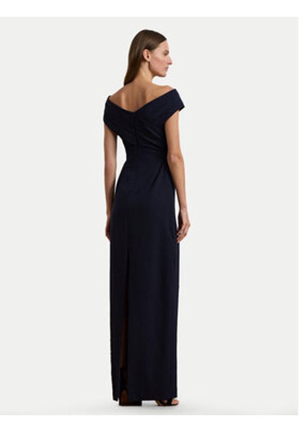 Lauren Ralph Lauren - LAUREN RALPH LAUREN Sukienka wieczorowa 2,53936E+11 Granatowy Slim Fit. Kolor: niebieski. Materiał: syntetyk. Styl: wizytowy