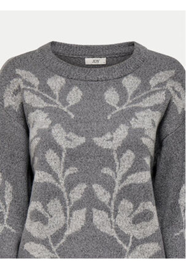 JDY Sweter Helga 15335460 Szary Regular Fit. Kolor: szary. Materiał: syntetyk
