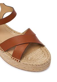 Lauren Ralph Lauren - LAUREN RALPH LAUREN Espadryle 802P06400001 Brązowy. Kolor: brązowy. Materiał: skóra #3