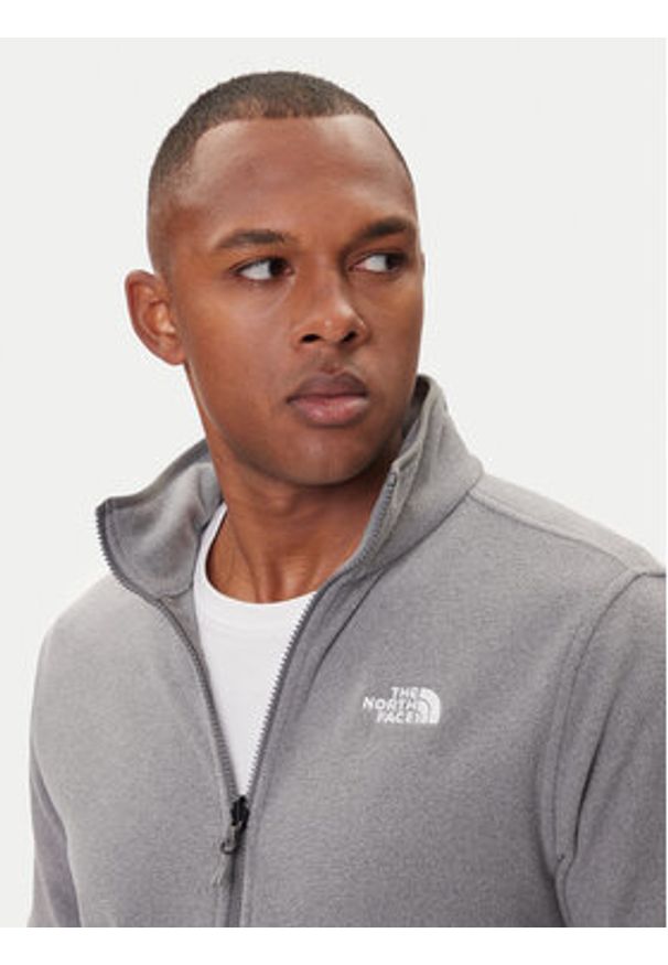 The North Face Polar Glacier NF0A8D0R Szary Regular Fit. Kolor: szary. Materiał: syntetyk