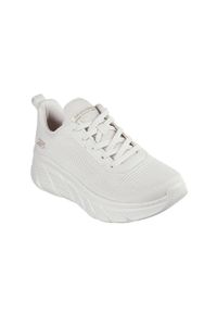skechers - Buty sportowe sneakersy damskie Skechers Bobs B Flex. Kolor: różowy, biały, wielokolorowy