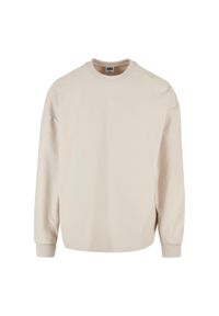 Urban Classics - Męska Bluza Z Frotte W Prążki. Kolor: biały. Wzór: prążki #1