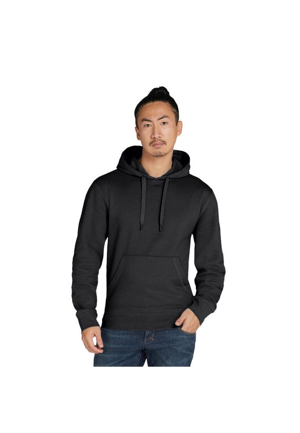 SG - Bluza Z Kapturem Unisex Dla Dorosłych Bez Metki. Typ kołnierza: kaptur. Kolor: czarny
