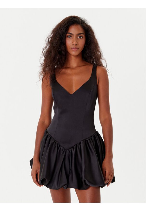 BARDOT - Bardot Sukienka koktajlowa Oria Bubble 60001DB Czarny Regular Fit. Kolor: czarny. Materiał: syntetyk. Styl: wizytowy