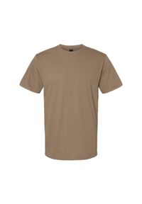 GILDAN - Koszulka Unisex Dla Dorosłych Softstyle Midweight. Kolor: brązowy. Materiał: bawełna. Sport: turystyka piesza
