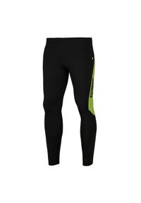Legginsy do biegania męskie EXTREME HOBBY CALEIDOSCOPE. Kolor: zielony. Materiał: elastan, poliester. Sport: kolarstwo, bieganie