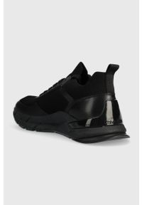 Calvin Klein sneakersy LOW TOP LACE UP KNIT kolor czarny HM0HM01266. Nosek buta: okrągły. Zapięcie: sznurówki. Kolor: czarny. Materiał: guma #2