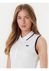 Lacoste Sukienka tenisowa EF8582 Biały Slim Fit. Kolor: biały. Materiał: syntetyk. Sport: tenis #3