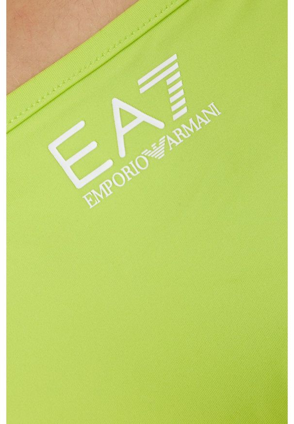 EA7 Emporio Armani - Strój kąpielowy. Kolor: zielony. Materiał: dzianina