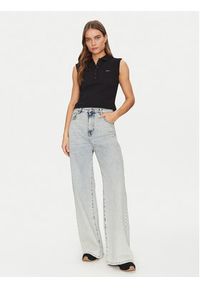 Guess Jeans Polo W5GP24 KCYR1 Czarny Regular Fit. Typ kołnierza: polo. Kolor: czarny. Materiał: bawełna