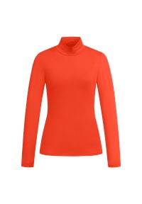 Koszulka techniczna jeździecka ELT Kingsville. Kolor: czerwony. Długość rękawa: długi rękaw #1