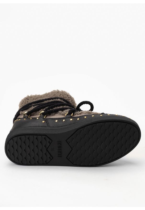 Inuikii - Śniegowce damskie INUIKII CURLY ROCK. Okazja: na spacer, do pracy, na co dzień. Kolor: brązowy. Styl: rockowy