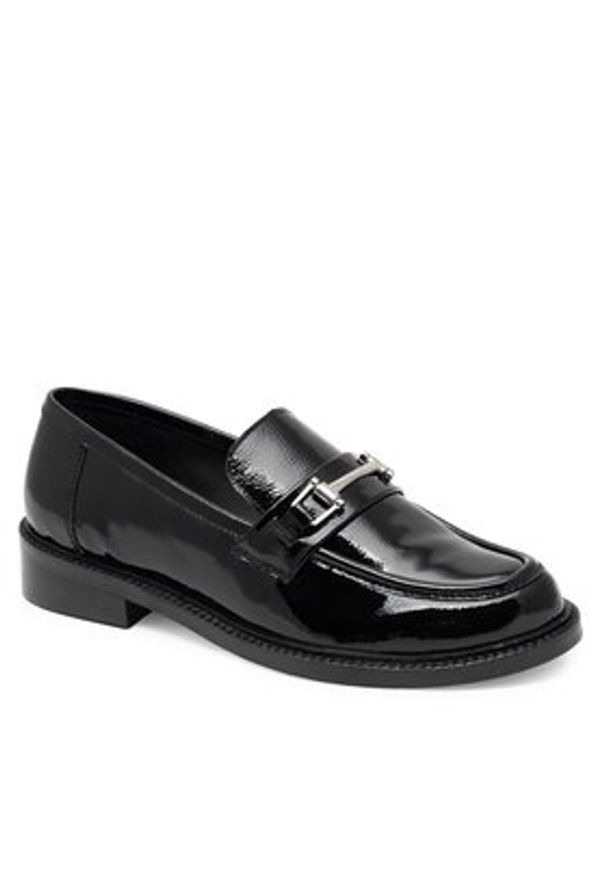 Sergio Bardi Loafersy WI16-A1019-01SB Czarny. Kolor: czarny. Materiał: lakier, skóra