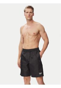 Reebok Szorty kąpielowe Brennan RK25563CCM Czarny Regular Fit. Kolor: czarny. Materiał: syntetyk #2