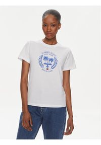 Tommy Jeans T-Shirt Prep Luxe DW0DW17835 Biały Regular Fit. Kolor: biały. Materiał: bawełna