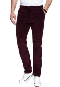 Levi's® - LEVI’S 502 REGULAR TAPER MĘSKIE SPODNIE SZTRUKSOWE SZTRUKS RED 521630010. Materiał: sztruks