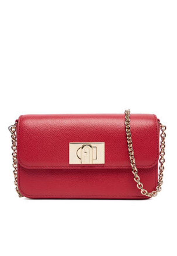 Furla Torebka 1927 Mini WE00265 ARE000 CN RUB00 Bordowy. Kolor: czerwony. Materiał: skórzane
