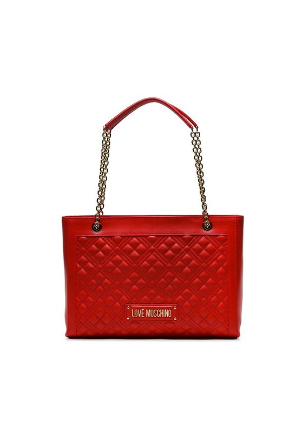Love Moschino - LOVE MOSCHINO Torebka JC4006PP1HLA0500 Czerwony. Kolor: czerwony. Materiał: skórzane