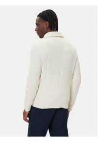Polo Ralph Lauren Sweter 710974167003 Beżowy Regular Fit. Typ kołnierza: polo. Kolor: beżowy. Materiał: bawełna #5