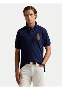 Polo Ralph Lauren Polo 710958776001 Granatowy Regular Fit. Typ kołnierza: polo. Kolor: niebieski. Materiał: bawełna