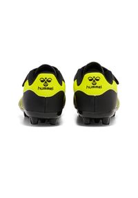 Dziecięce buty fitness sportowe Hummel Hattrick Mg, Czarny. Zapięcie: rzepy. Kolor: czarny, żółty, wielokolorowy. Sport: fitness
