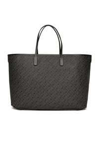 TOMMY HILFIGER - Tommy Hilfiger Torebka Th Monoplay Le Maxi Tote AW0AW17697 Czarny. Kolor: czarny. Materiał: skórzane #5
