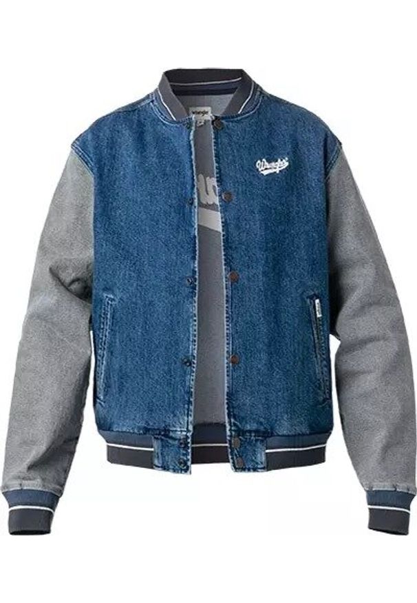 Wrangler - WRANGLER BASEBALL JACKET MĘSKA KURTKA BOMBER EASY INDIGO W48272Z90