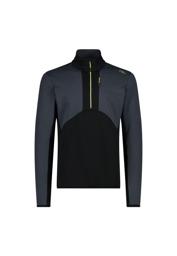 Golf męski techniczny CMP 34E4097. Okazja: na co dzień. Typ kołnierza: golf. Kolor: czarny. Styl: casual, sportowy