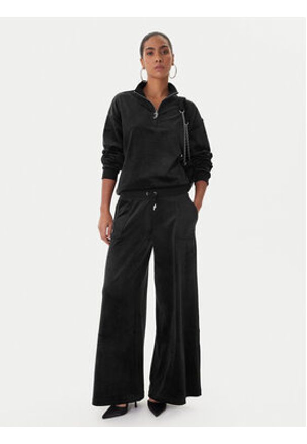 Juicy Couture Bluza JCBAS224810 Czarny Regular Fit. Kolor: czarny. Materiał: syntetyk