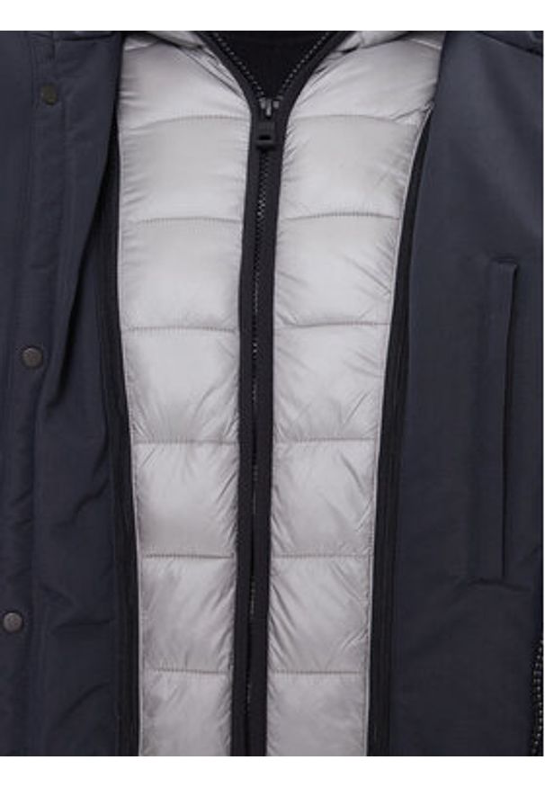 Geox Parka Velletri M5628F T3285 F1624 Granatowy Regular Fit. Kolor: niebieski. Materiał: syntetyk