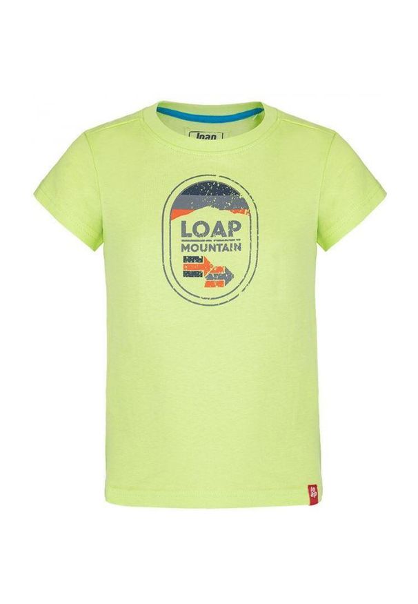 Lowa - Dziecięca koszulka Bamsy Loap 116 - Miękka bawełna i stylowy nadruk. Kolor: wielokolorowy. Materiał: bawełna. Wzór: nadruk. Sport: turystyka piesza