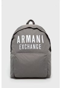 Armani Exchange - Plecak. Kolor: zielony. Materiał: poliester, materiał. Wzór: nadruk #1