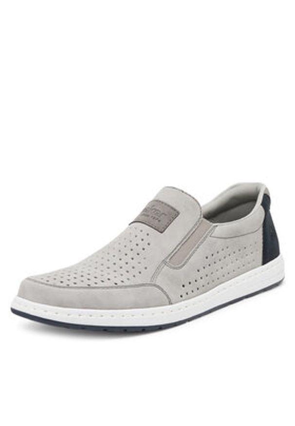 Rieker Półbuty 18267-40 Szary. Kolor: szary. Materiał: syntetyk