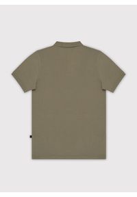 Pako Lorente - PAKO LORENTE – Gładki bawełniany t-shirt polo w kolorze zielonym. Okazja: na co dzień. Typ kołnierza: polo. Kolor: zielony. Materiał: bawełna. Wzór: gładki. Styl: casual #6